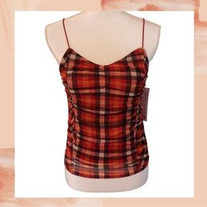Red plaid tank top